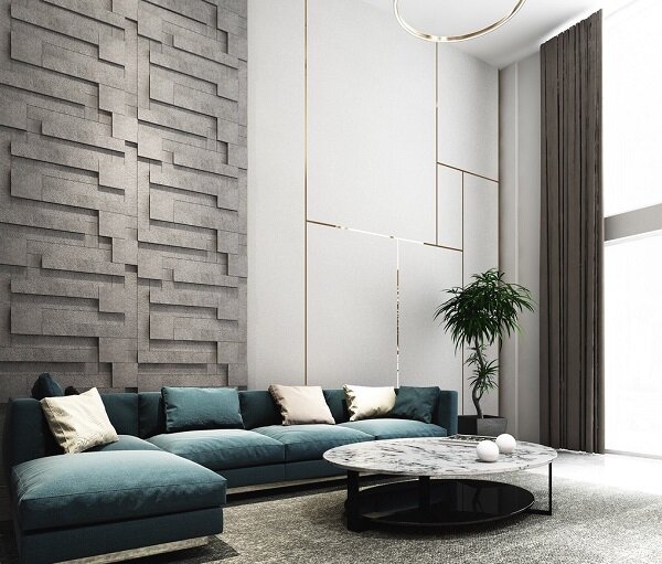 Đá ong xám ốp tường biến hóa không gian độc đáo, mới lạ