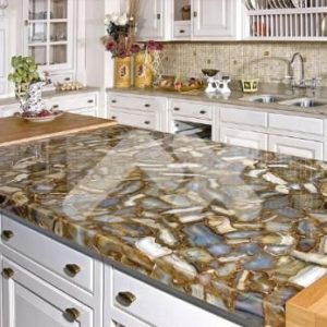 Đá Travertine ốp bàn bếp MT-DB0005