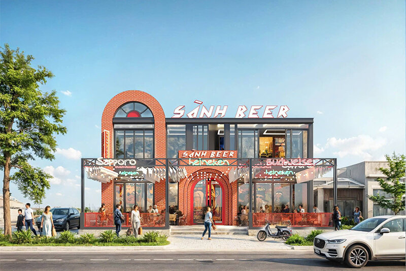 Gạch cổ Newlando đồng hành cùng Sành Beer Móng Cái Quảng Ninh 