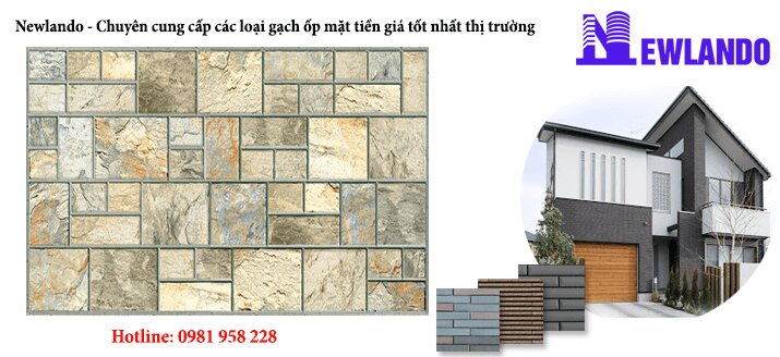 Top 5 mẫu gạch ốp mặt tiền nhà đẹp, hot nhất
