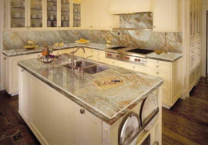 Vật liệu giúp cho mặt bếp sang trọng trong không gian ngôi nhà bạn